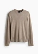 Чоловічий светр тонкої в'язки Regular Fit H&M (58690) M Бежевий - изображение 6