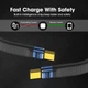 Дата-кабель USB Type-C (M/M) 8K 40Gbps PD240W E-Mark Chip + колпачок/брелок, 13 см (489110) - изображение 7