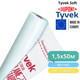 Супердифузійна мембрана Tyvek Soft 1,5 x 50 м, 75 м2, 60 г/м2 - зображення 1