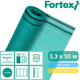 Сетка фасадная защитная, затеняющая Fortex 3,3x50 м, 165 м2, 60 г/м2, зеленая - изображение 2
