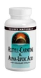 Амінокислоти Source Naturals Ацетил-L-Карнітин та Альфа-Ліпоєва Кислота 650 мг 60 таблеток - зображення 1