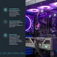 Ігровий комп`ютер ASGARD (A99X3D.64.S20.59.K6771)/ AMD Ryzen 9 9900X3D (4.4 - 5.5 ГГц)/ОЗУ 64 ГБ/SSD 2 ТБ/NVIDIA GeForce RTX 5090 32 ГБ/без ОП/LAN/Wi-Fi/Bluetooth/без ОС/чорний - изображение 5