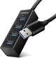 Хаб Axagon HUE-M1A SuperSpeed USB-A MINI hub, USB-A cable 20 см Black - изображение 1