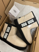 Женские угги Ugg classic clear mini высокие молочные зимнее 38 - изображение 8