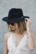Женская Шляпа Fedora Черная С Ремнем - (364888) - изображение 1