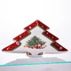 Блюдо сервировочное новогоднее Christmas 29х24х2 см из фарфора в форме елки Yiwu HP-SDHK-17 - изображение 2