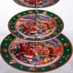 Фруктовница 3 яруса Santa новогодняя подставка для сервировки и закусок Yiwu HP-SDHK-9 - изображение 8
