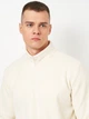 Мужской джемпер с флисом М573-21 XXL Молочный - изображение 4