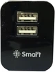 Мережевий зарядний пристрій SmartGPS Dual USB 2.1 A LSI01 Чорний (5905279820531) - зображення 2