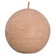 Свічка рустік куля Bolsius 76мм misty pink - зображення 1