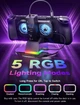 Док-станция JSAUX для Steam Deck/ROG Ally/Legion Go Dock, 7-в-1 HDMI 4K@120Hz, Gigabit Ethernet, USB-A и 100 Вт USB-C, RGB Cooling Fan, VRR, ALLM, HDR, QFT (HB0705) - изображение 3