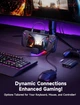 Док-станция JSAUX для Steam Deck/ROG Ally/Legion Go Dock, 7-в-1 HDMI 4K@120Hz, Gigabit Ethernet, USB-A и 100 Вт USB-C, RGB Cooling Fan, VRR, ALLM, HDR, QFT (HB0705) - изображение 8