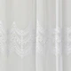 Ткань тюль фатин с вышивкой TAMA 305 см 122 гр/м2, тюлевая ткань, ткань для тюля, вуаль, гардины, гардинная ткань beyaz 5161116 - изображение 2