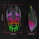 Игровая мышка беспроводная геймерская аккумуляторная Honeycomb RGB 1600DPI подсветка (чёрная) - изображение 5
