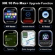 Умные смарт часы HK10 Pro Max с AMOLED дисплеем, спортивными режимами, пульсометром и звонками Мужские смарт часы Черный - изображение 14