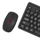 Комплект бездротові клавіатура+миша MIIIW POP B1040 MW23PB01 Black - зображення 2
