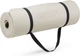 Коврик для фитнеса и йоги Gymtek NBR 1,5 см 182х60 см Light Grey + ремешок - изображение 7