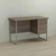 Компьютерный стол Ferrum-decor Гарри Дуб трюфель 32 мм, металл серый, 140x70х75 см - изображение 1