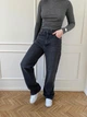 Женские джинсы STRAIGHT прямого кроя темно-серые 36 Its Basic - изображение 3