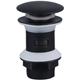 Донний клапан для раковини Zerix BV-02 BLACK 1 1/4'' без переливу автоматичний СLICK-СLACK (Колір ( 10410 ) - изображение 1