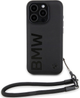 Панель BMW Signature Leather Wordmark Cord для Apple iPhone 15 Pro Black (BMHCP15L23RMRLK) - зображення 2
