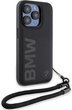 Панель BMW Signature Leather Wordmark Cord для Apple iPhone 15 Pro Black (BMHCP15L23RMRLK) - зображення 3
