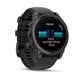 Смарт-годинник Garmin Fenix E 47mm Amoled Slate Gray Steel with Black Silicone Band (010-03025-03/01/13) - зображення 2