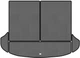 Коврик багажника EVAtech для Sorento (XM) 7 seats Restyling Kia 2012-2014 2 поколения SUV USA Ромб Серый Черный кант (KI1542BE5RGB) - изображение 1