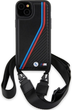 Панель BMW M Edition Carbon Tricolor Lines & Strap для Apple iPhone 15/14/13 Black (BMHCP15S23PSVTK) - зображення 2