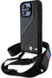 Панель BMW M Edition Carbon Stripe & Strap для Apple iPhone 15 Pro Max Black (BMHCP15X23PSCCK) - зображення 1