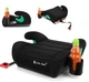 Автокресло бустер Little Rider BOOST Black на рост 125–150 см, детское сиденье в авто, автомобильное кресло группа 3 соответствует стандарту ECE R129 - изображение 1