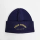 Шапка зимняя унисекс Fred Perry arch branded beanie C1112 синяя - изображение 1