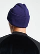 Шапка зимняя унисекс Fred Perry arch branded beanie C1112 синяя - изображение 5