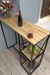 Барный стол с полками в стиле лофт EcoLoft Витория DSP-1277-1 Дуб Аппалачи - изображение 1