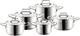Набір каструль Orion Anett з нержавіючої сталі 10 предметів (8592381140922) - зображення 1