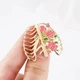 Значок (пин) BROCHE брошь бижутерия Медицина Цветущая Грудная клетка золотистый BRGV114544 - изображение 6