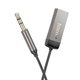 Bluetooth-ресивер HOCO E78 Benefit car AUX BT receiver with cable Black Metal Gray (6942007605663) - изображение 3