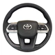 Руль для Toyota Land Cruiser 100, Prado 120. Деревянные вставки. В стиле LC300. Логотип и кнопки - хром. - изображение 3