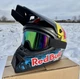 Мотошлем Cross Enduro Red Bull с очками 0216 | Кроссовый шлем для мотокросса, эндуро, квадроцикла, мотоцикла - изображение 2