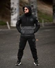 Мужской зимний спортивный костюм Stone Island флисовый XL черный (94210) - изображение 1