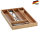 Organizer na sztućce Kela Kalma bambusowy 30x34 cm (12011) - obraz 3