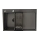 Кухонна мийка GAPPO GS7850-6L накладна 780x500 мм, поверхня PVD, ліва - зображення 1