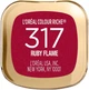 Зволожуюча помада Loreal Colour Riche Lipstick Ruby Flame 317 - зображення 5