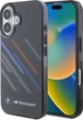 Etui plecki BMW Motosport IML Random Stripes do Apple iPhone 16 Black (BMHCP16S23HTRAK) - obraz 1