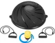 Балансировочная полусфера Gymtek Flex Core Half Ball 58см с эспандерами + насос черный - изображение 13