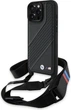 Etui plecki BMW M Edition Carbon Stripe & Strap do Apple iPhone 16 Pro Max Black (BMHCP16X23PSCCK) - obraz 1