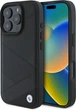 Etui plecki BMW Sign Leather Crossing Lines Pattern do Apple iPhone 16 Pro Max Black (BMHCP16X23RCGPK) - obraz 1
