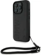 Etui plecki BMW Signature Leather Wordmark Cord do Apple iPhone 16 Pro Max Black (BMHCP16X23RMRLK) - obraz 1