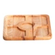 Деревянная менажница на 5 секций 30×20 см для подачи закусок Wood LUGI T54W300 - изображение 3