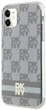 Панель DKNY IML Checkered Mono Pattern & Printed Stripes MagSafe для Apple iPhone 11 / Xr Beige (3666339269395) - зображення 3
